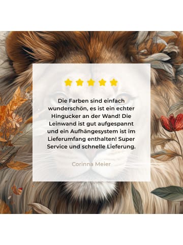 MuchoWow Leinwand bilder Löwe (BxH)