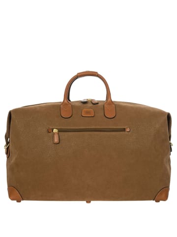 BRIC`s Life Weekender - Reisetasche 55 cm (olive) in camel