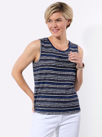 WITT WEIDEN Shirttop in marine-eisblau-bedruckt