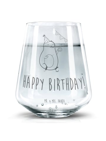 Mr. & Mrs. Panda Glas Avocado Geburtstag mit Spruch in Transparent