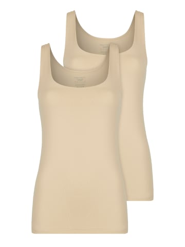 Nina von C. 2er Pack Damen Achseltop in nude