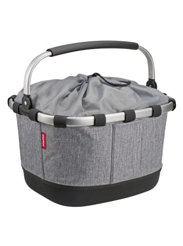 KLICKfix reisenthel Carrybag GT 24 - Gepäckträgerkorb (UniKlip 2) in twist silver