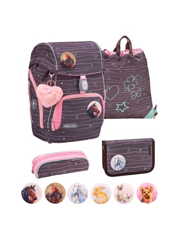 Belmil Premium Schulranzen-Set 5tlg. Comfy Plus "Mint" Für kleine Kinder