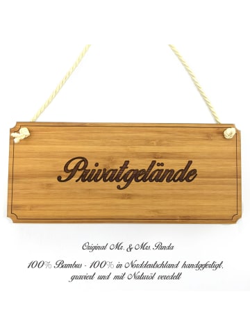 Mr. & Mrs. Panda Türschild Privatgelände mit Spruch in Keine Angabe