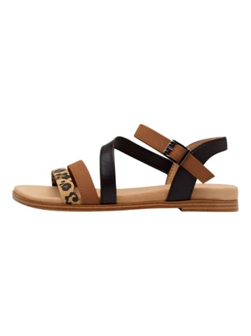 S.OLIVER RED LABEL Sandalen in Leopard