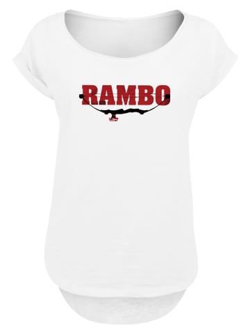F4NT4STIC Long Cut T-Shirt Rambo Logo Compound Bow in weiß