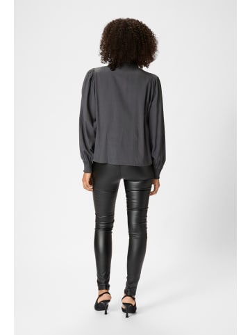 Kaffe Langarm-Bluse KAdorit Regular fit in Black Oyster