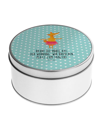 Mr. & Mrs. Panda Teedose Fuchs Ballerina mit Spruch in Türkis Pastell