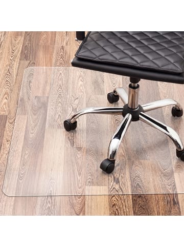 relaxdays Bodenschutzmattein Transparent - (B)120 x (T)150 cm
