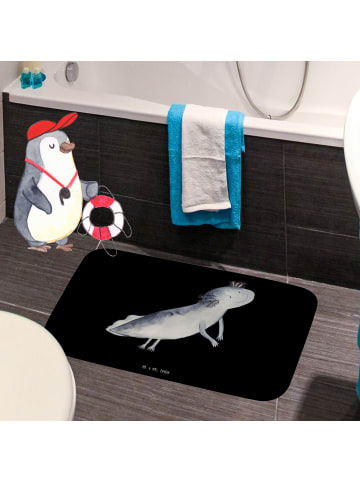 Mr. & Mrs. Panda Badematte Axolotl Schwimmen ohne Spruch in Schwarz
