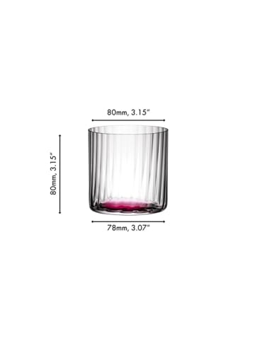 RIEDEL Glas 4er Set Wassergläser Happy H2O 330 ml in bunt