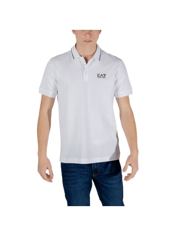 EA7 Emporio Armani Weiß Baumwolle Poloshirt