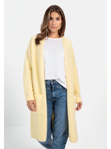 Camel Active Langer Cardigan mit Taschen in Vanille