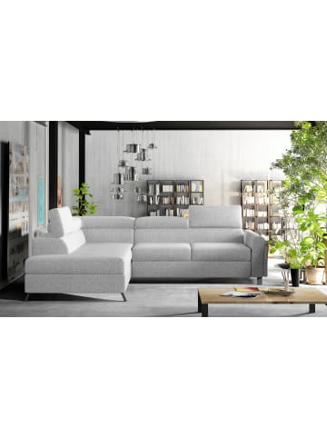 MF Design Katara Recamiere Links in Hellgrau -  (L) 265 x (B) 265 x (H) 92 cm