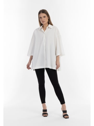 VINAJA Women Oversized Hemd in Wollweiss