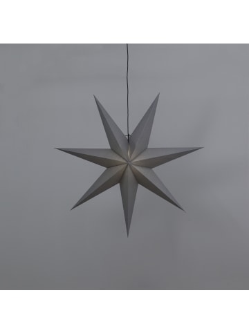 STAR Trading Hängeleuchte Stern Ozen, groß, grau, Ø 100cm in Silber