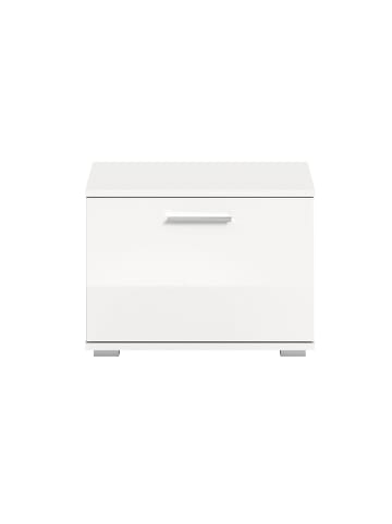 xonox.home Sitzbank  (B/H/T: 55x40x37 cm) in weiß und weiß Hochglanz