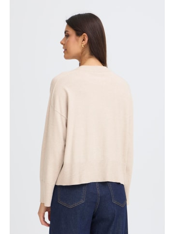 Fransa Langarm FRMELANI Loose fit in OATMEAL MEL. W EMB.