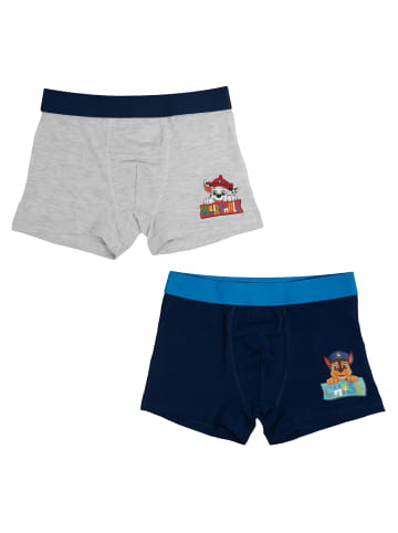 Paw Patrol 2er Pack Paw Patrol Boxershorts in blau/grau