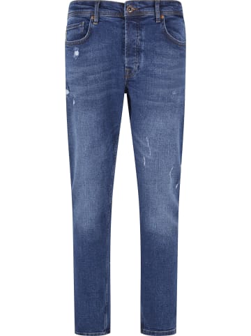 2Y Premium Tapered Jeans in blue