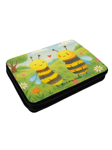Mr. & Mrs. Panda Federmappe Biene Verliebt Design ohne Spruch in Weiß