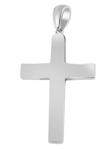 Adeliás Unisex Halskette mit Anhänger – Kreuz aus 925 Silber in silber