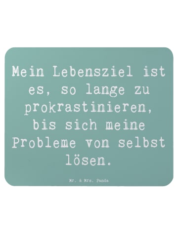 Mr. & Mrs. Panda Maus Pad Spruch Lebensziele Prokrastination mit... in Meeresbrise
