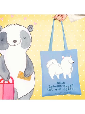 Mr. & Mrs. Panda Tote Bag Spitz Lebensretter mit Spruch in Sky Blue