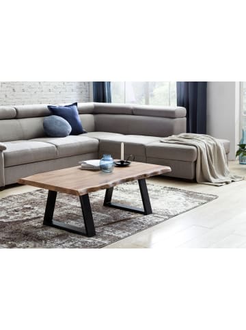 KADIMA DESIGN Couchtisch | Akazie, 115x40x60cm, Massivholz, Baumstamm