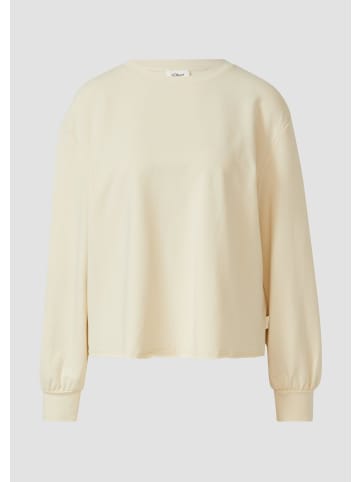 s.Oliver Sweatshirt  in  8000_helles beige
