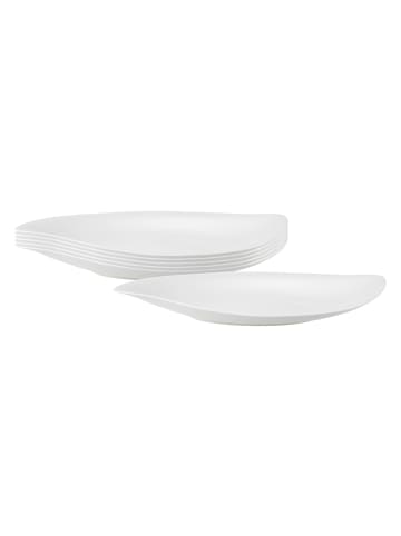 Villeroy & Boch 6er Set Schalen flach New Cottage Special Serve Salad 600 ml weiß in weiß