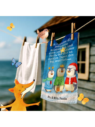 Mr. & Mrs. Panda Gästetuch Winterzeit Heilige drei Könige Design... in Weiß