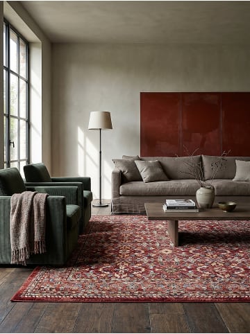 KADIMA DESIGN Hochflor-Teppich Kuschelig GLAZERT Weich Berber Wohnzimmer in Rot