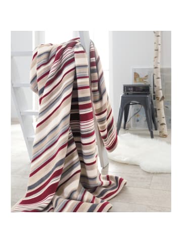 Erwin Müller Baumwollmischung Wohndecke Forio in rot