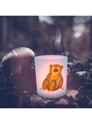 Mr. & Mrs. Panda Outdoor Windlicht Affe ohne Spruch in Transparent