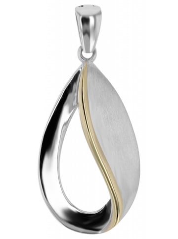 Adeliás Damen Anhänger Tropfen aus 925 Silber in silber