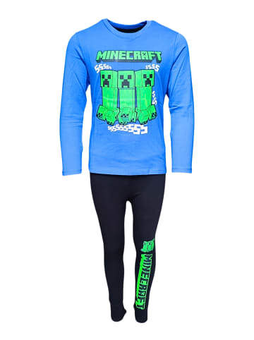 Minecraft Schlafanzug Minecraft Creeper in Dunkelblau