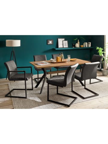 home24 Freischwinger Finga I (2er-Set) in Grau