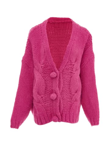 ebeeza Damen Strickjacke in Rosa