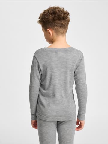 Hummel T-Shirt Hmljr Wool Kinder in GREY MELANGE