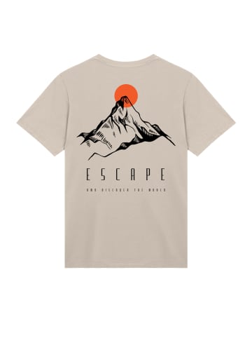 F4NT4STIC T-Shirt Escape Discover the World Mountain in sand