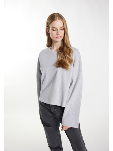 DreiMaster Damen Pullover in Grau Melange