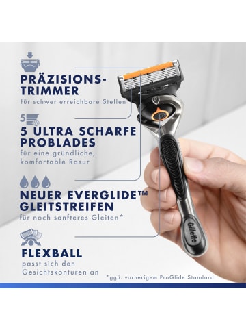 Gillette Nassrasierer "ProGlide" + 12 Rasierklingen