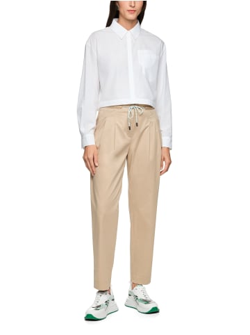 MARC CAIN SPORTS  Paperbag Hose mit High Waist in Light Stone