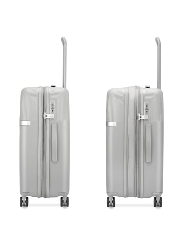 Roncato Airglam 4 Rollen Kofferset 3-teilig mit Dehnfalte grigio perla