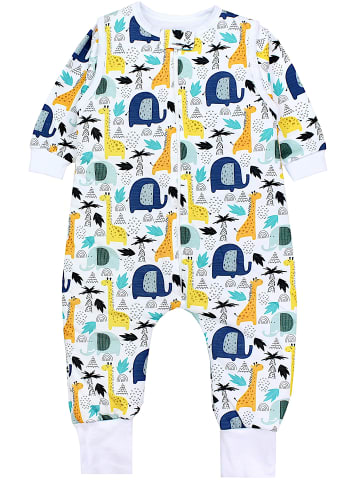 TupTam Babyschlafsäcke mit Beinen und Ärmel in blau/orange