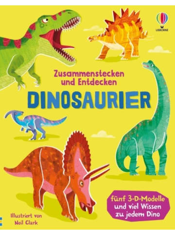 Usborn Buch - Zusammenstecken und Entdecken: Dinosaurier