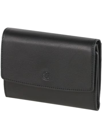 Esquire Logo Geldbörse VI Leder 11,5 cm in schwarz