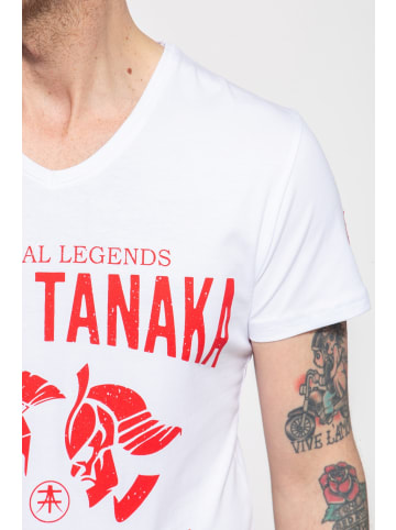 Akito Tanaka Akito Tanaka T-Shirt mit Frontprint Gladiator Fighters in weiß