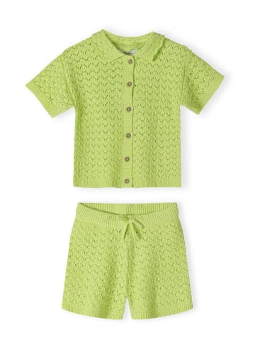 Minoti 2-tlg T-Shirt & Shorts 30KNIT150 in hellgrün
